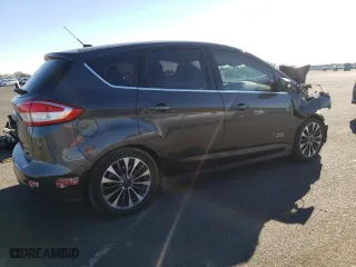 2017 Ford C-Max Energi Titanium with VIN 1FADP5FU1HL100452, listed as a Copart auction lot 38246513 with 96,465 mi miles. Bid and sale history available at carsss.com. Image 3.