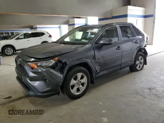 2019 Toyota RAV4 XLE with VIN JTMP1RFV6KD507368, listed as a Copart auction lot 59789775 with 46,643 mi miles and Salvage title. Bid and sale history available at DreamBid. Image 1.
