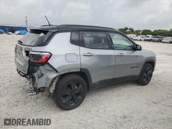 2021 Jeep Compass Altitude with VIN 3C4NJCBB8MT571232, listed as a Copart auction lot 62539405 with 42,977 mi miles and Salvage title. Bid and sale history available at DreamBid. Image 3.