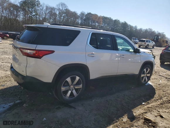 2021 Chevrolet Traverse LT Leather with VIN 1GNERHKW8MJ251450, listed as a Copart auction lot 46598685 with 42,864 mi miles and Salvage Title. Bid and sale history available at carsss.com. Image 3.