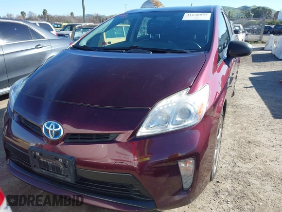 2013 Toyota Prius One with VIN JTDKN3DU7D5616179, listed as a IAAI auction lot 41640997 with 130,411 mi miles. Bid and sale history available at carsss.com. Image 12.