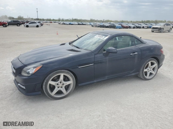 2015 Mercedes-Benz SLK-Class SLK 250 with VIN WDDPK4HAXFF098009, listed as a Copart auction lot 47493835 with NaN miles and Salvage Title. Bid and sale history available at carsss.com. Image 1.