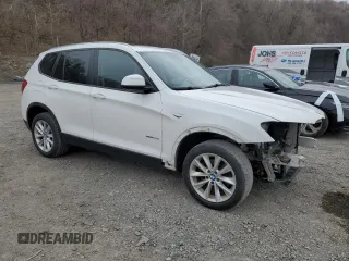 2016 BMW X3 xDrive28i with VIN 5UXWX9C58G0D82226, listed as a Copart auction lot 51960465 with 129,066 mi miles and Salvage Title. Bid and sale history available at DreamBid. Image 4.