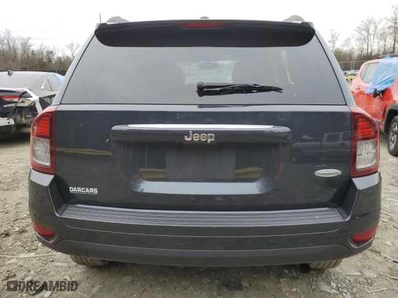 2014 Jeep Compass Latitude with VIN 1C4NJCEB5ED744997, listed as a Copart auction lot 87148424 with 124,408 mi miles and Salvage Title. Bid and sale history available at carsss.com. Image 6.