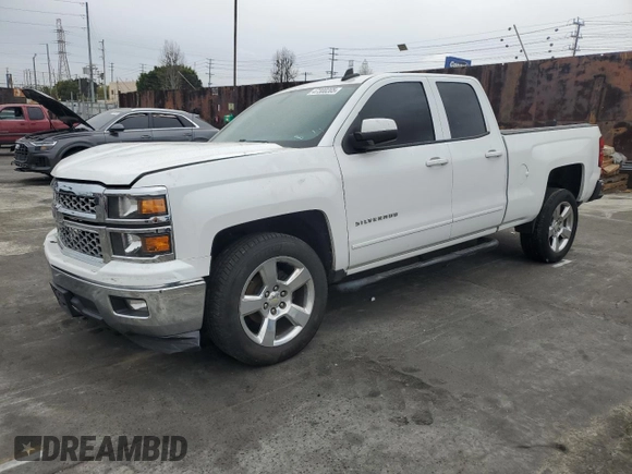 2015 Chevrolet Silverado 1500 LT with VIN 1GCRCRECXFZ189296, listed as a Copart auction lot 47300205 with 166,096 mi miles and Salvage Title. Bid and sale history available at carsss.com. Image 1.