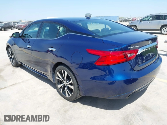 2017 Nissan Maxima S with VIN 1N4AA6AP7HC455539, listed as a IAAI auction lot 41826671 with 30,890 mi miles and . Bid and sale history available at DreamBid. Image 3.