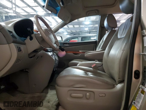 2010 Toyota Sienna XLE with VIN 5TDYK4CC9AS297214, listed as a Copart auction lot 58168805 with 166,970 mi miles and Salvage title. Bid and sale history available at DreamBid. Image 7.