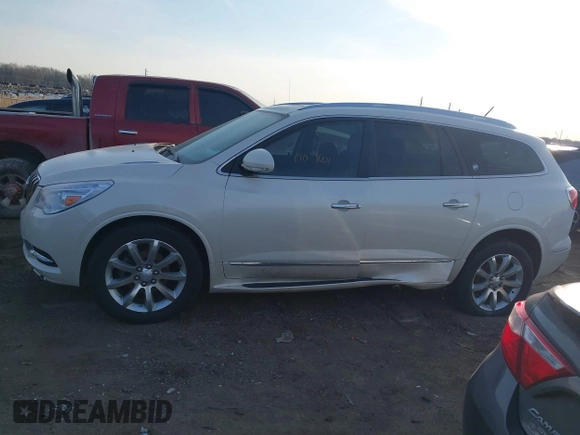 2014 Buick Enclave Leather with VIN 5GAKVBKD5EJ170931, listed as a IAAI auction lot 41797367 with 65,200 mi miles and . Bid and sale history available at DreamBid. Image 13.