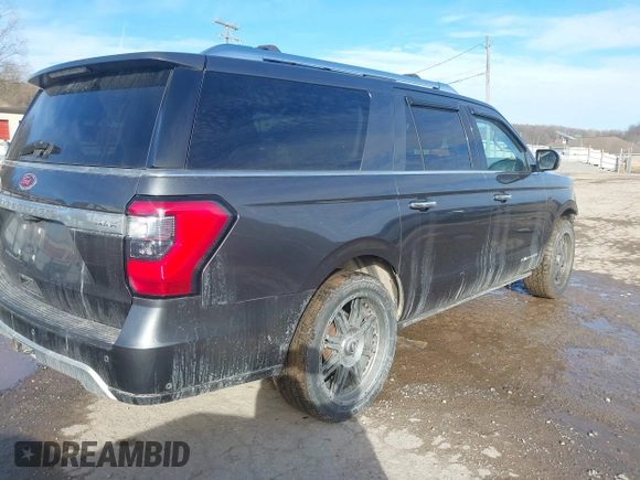 2018 Ford Expedition Max Platinum with VIN 1FMJK1MTXJEA38800, listed as a IAAI auction lot 41144759 with 127,571 mi miles and . Bid and sale history available at DreamBid. Image 4.