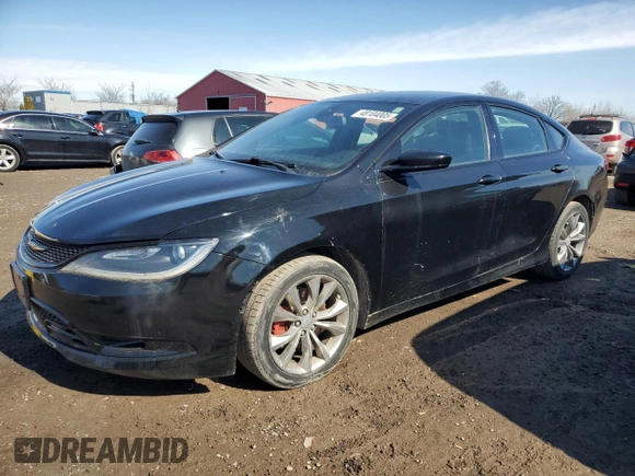 2016 Chrysler 200 S with VIN 1C3CCCBG7GN192986, listed as a Copart auction lot 48104005 with 165,724 mi miles and Clean Title. Bid and sale history available at carsss.com. Image 1.
