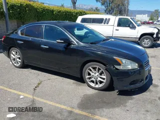 2009 Nissan Maxima SV with VIN 1N4AA51E99C835573, listed as a IAAI auction lot 41852086 with 113,577 mi miles and . Bid and sale history available at DreamBid. Image 1.