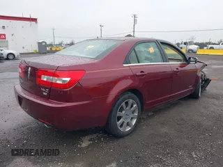 2007 Lincoln MKZ with VIN 3LNHM28T37R645863, listed as a IAAI auction lot 41472702 with 1 mi miles. Bid and sale history available at carsss.com. Image 4.