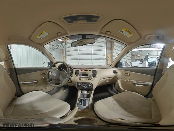 2010 Kia Rio LX with VIN KNADH4A37A6665273, listed as a Copart auction lot 51220435 with 103,596 mi miles and Salvage Title. Bid and sale history available at carsss.com. Image 12.