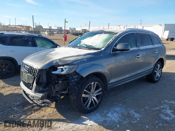 2015 Audi Q7 Premium Plus with VIN WA1LMAFE8FD029395, listed as a IAAI auction lot 41272971 with 110,525 mi miles and . Bid and sale history available at DreamBid. Image 2.