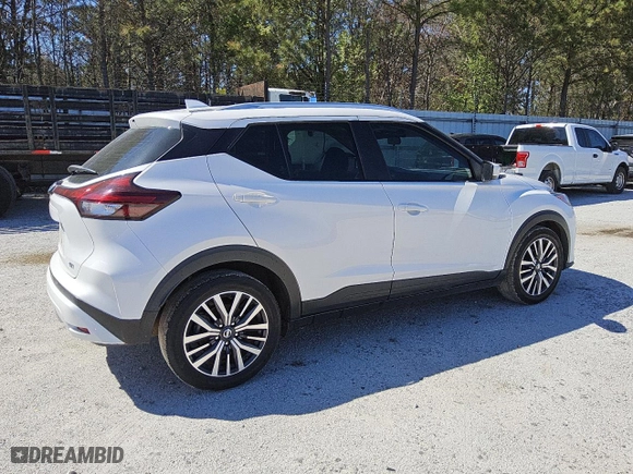 2021 Nissan Kicks SV with VIN 3N1CP5CVXML466253, listed as a Copart auction lot 49001825 with 86,300 mi miles and Clean Title. Bid and sale history available at carsss.com. Image 3.