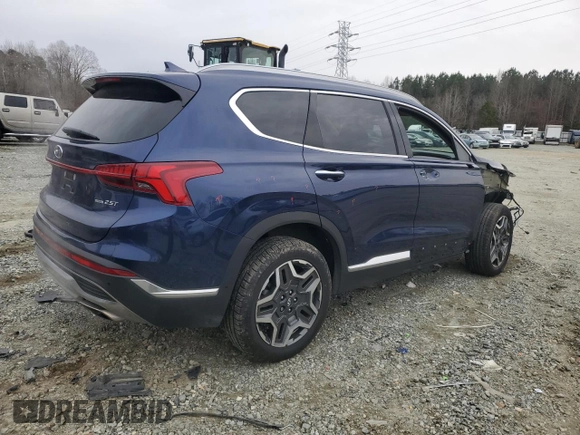 2021 Hyundai Santa Fe Limited with VIN 5NMS4DAL7MH356142, listed as a Copart auction lot 88203055 with 48,809 mi miles and Salvage Title. Bid and sale history available at carsss.com. Image 3.