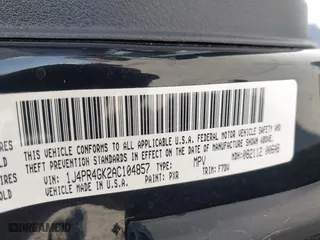 2010 Jeep Grand Cherokee Laredo with VIN 1J4PR4GK2AC104857, listed as a IAAI auction lot 42009569 with 131,986 mi miles. Bid and sale history available at carsss.com. Image 9.