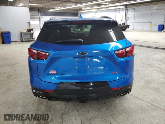 2021 Chevrolet Blazer RS z VIN 3GNKBKRS8MS542374, wystawiony jako Copart lot #56695675 z przebiegiem 29 274 mil mil oraz Szkoda całkowita • Salvage title. Historia ofert i sprzedaży dostępna na DreamBid. Obrazek 6.