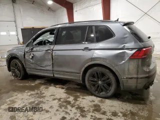 2022 Volkswagen Tiguan SE R-Line Black with VIN 3VV8B7AX3NM095130, listed as a Copart auction lot 88801635 with 49,465 mi miles and Salvage Title. Bid and sale history available at DreamBid. Image 2.