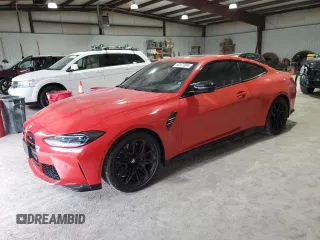 2021 BMW M4 with VIN WBS53AZ09MCG52217, listed as a Copart auction lot 42473044 with 49,235 mi miles. Bid and sale history available at carsss.com. Image 1.