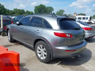 2004 Infiniti FX with VIN JNRAS08W44X203588, listed as a IAAI auction lot 42571968 with 92,319 mi miles and . Bid and sale history available at DreamBid. Image 3.