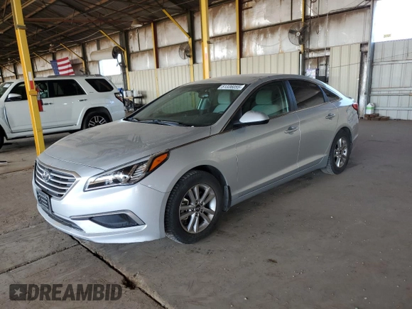 2017 Hyundai Sonata 2.4L with VIN 5NPE24AF7HH596295, listed as a Copart auction lot 51336055 with 109,265 mi miles and Salvage Title. Bid and sale history available at DreamBid. Image 1.