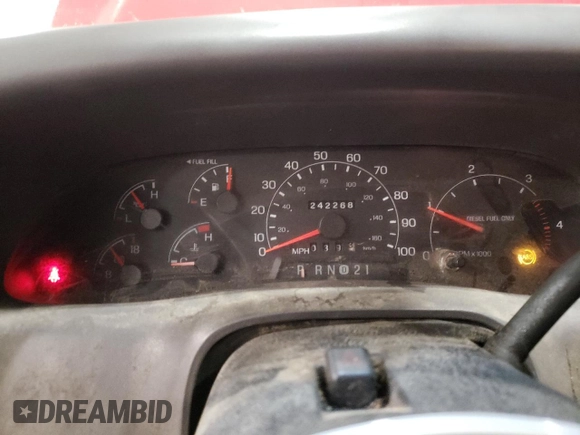 2001 Ford F-350 XL with VIN 3FTSW31F81MA31555, listed as a Copart auction lot 78912644 with 242,268 mi miles and Salvage Title. Bid and sale history available at DreamBid. Image 9.