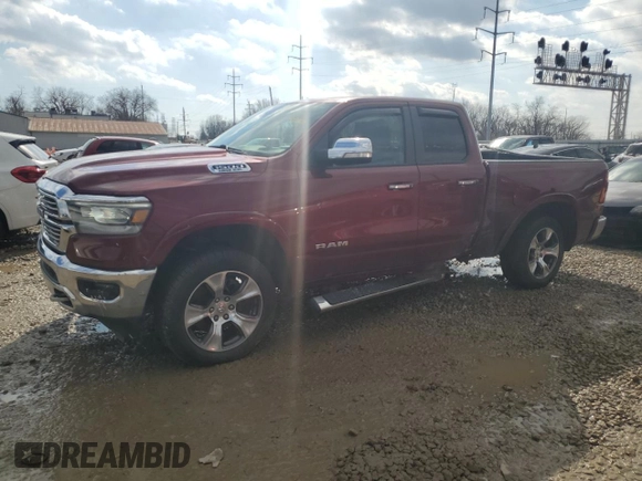 2019 Ram 1500 Laramie with VIN 1C6SRFDT5KN830864, listed as a Copart auction lot 46498855 with 63,935 mi miles and Salvage Title. Bid and sale history available at carsss.com. Image 1.