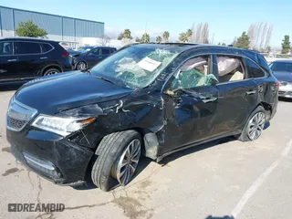 2016 Acura MDX w/Tech/Entertainment with VIN 5FRYD4H64GB045671, listed as a IAAI auction lot 41888947 with 71,084 mi miles. Bid and sale history available at carsss.com. Image 2.