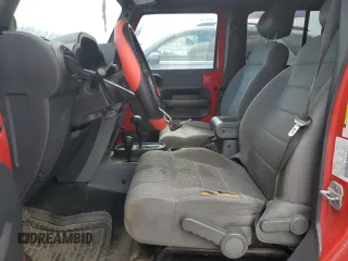 2007 Jeep Wrangler Unlimited Rubicon with VIN 1J4GA69177L102392, listed as a Copart auction lot 53195215 with 166,296 mi miles and Salvage title. Bid and sale history available at DreamBid. Image 7.