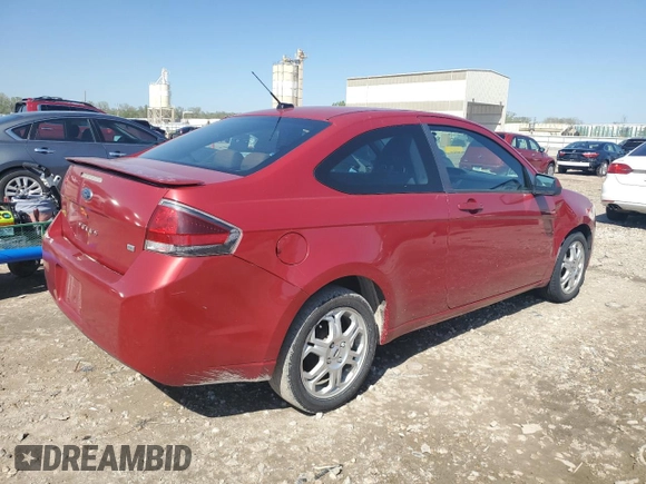 2009 Ford Focus SE with VIN 1FAHP32N89W152343, listed as a Copart auction lot 54094205 with 0 mi miles and Clean Title. Bid and sale history available at carsss.com. Image 3.