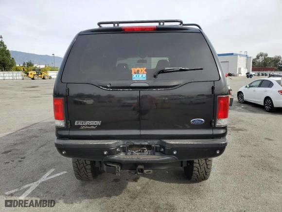 2002 Ford Excursion Limited with VIN 1FMSU43F72EB66215, listed as a Copart auction lot 84538244 with NaN miles and Salvage Title. Bid and sale history available at carsss.com. Image 6.