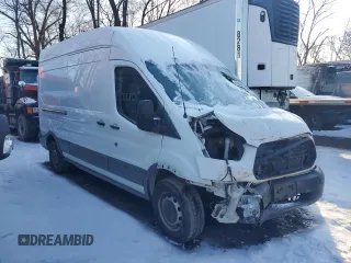 2017 Ford Transit with VIN 1FTBW2XM2HKB21558, listed as a Copart auction lot 43265885 with Not Provided miles and Salvage Title. Bid and sale history available at DreamBid. Image 4.