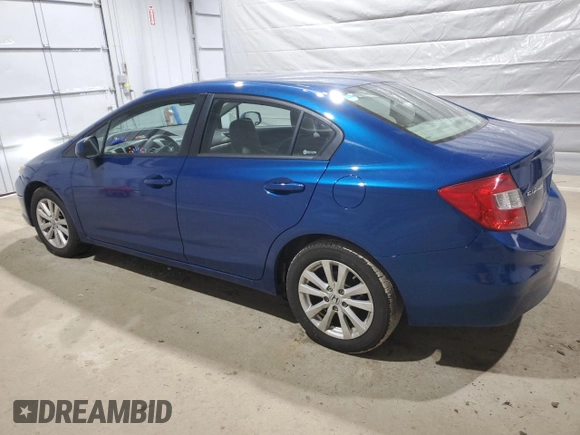 2012 Honda Civic EX with VIN 2HGFB2F84CH537761, listed as a Copart auction lot 49879655 with 169,003 mi miles and Salvage Title. Bid and sale history available at DreamBid. Image 2.