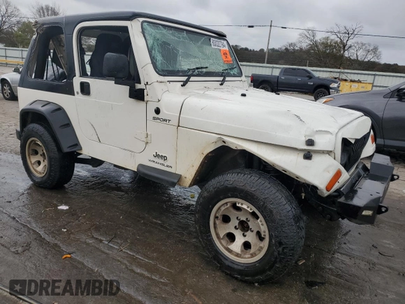 2006 Jeep Wrangler Sport Right Hand Drive with VIN 1J4F449S66P733349, listed as a Copart auction lot 80022794 with 194,692 mi miles and Salvage Title. Bid and sale history available at carsss.com. Image 4.