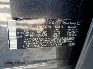 2023 Hyundai Santa Fe Calligraphy with VIN 5NMS54ALXPH496638, listed as a Copart auction lot 86174154 with 30,657 mi miles and Salvage Title. Bid and sale history available at carsss.com. Image 14.