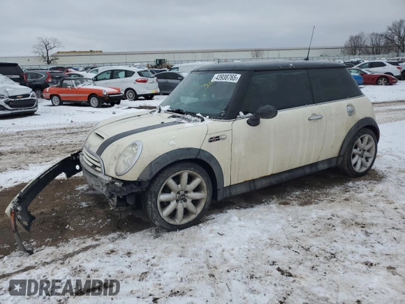 2005 MINI Hardtop S z VIN WMWRE33465TD91749, wystawiony jako Copart lot #43938765 z przebiegiem 166 391 mil mil oraz Szkoda całkowita • Salvage title. Historia ofert i sprzedaży dostępna na DreamBid. Obrazek 1.