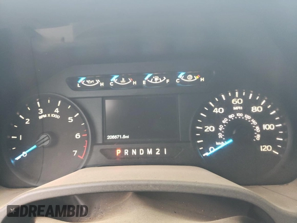 2017 Ford F-150 XL with VIN 1FTEW1EF8HFC06683, listed as a Copart auction lot 87833185 with 206,571 mi miles and Salvage Title. Bid and sale history available at carsss.com. Image 9.