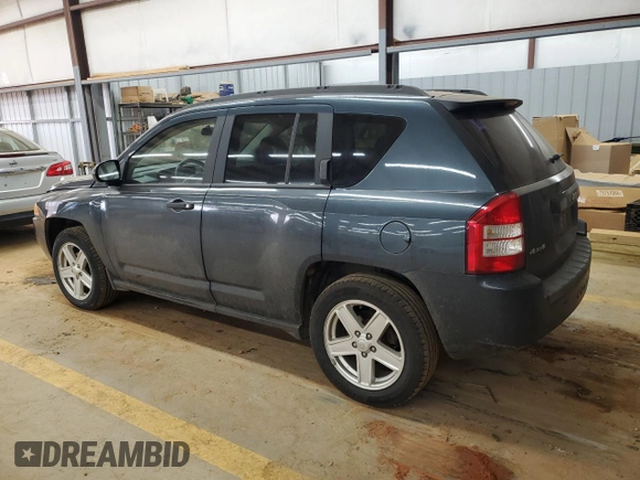 2007 Jeep Compass Sport with VIN 1J8FF47W87D130159, listed as a Copart auction lot 47032565 with 161,236 mi miles and Salvage Title. Bid and sale history available at carsss.com. Image 2.