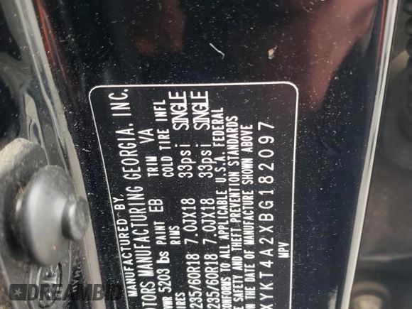 2011 Kia Sorento LX with VIN 5XYKT4A2XBG182097, listed as a Copart auction lot 49709605 with 193,989 mi miles and Salvage Title. Bid and sale history available at DreamBid. Image 13.