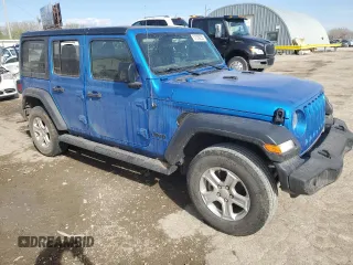 2023 Jeep Wrangler Sport S with VIN 1C4HJXDN3PW503284, listed as a Copart auction lot 51539255 with 31,856 mi miles and Salvage title. Bid and sale history available at DreamBid. Image 4.
