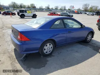2004 Honda Civic VP with VIN 1HGEM22104L060958, listed as a Copart auction lot 51136855 with 192,647 mi miles and Clean Title. Bid and sale history available at carsss.com. Image 3.