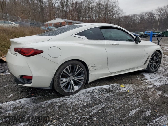 2017 Infiniti Q60 Premium with VIN JN1CV7EL9HM320869, listed as a Copart auction lot 84380414 with 99,797 mi miles and Salvage title. Bid and sale history available at DreamBid. Image 3.