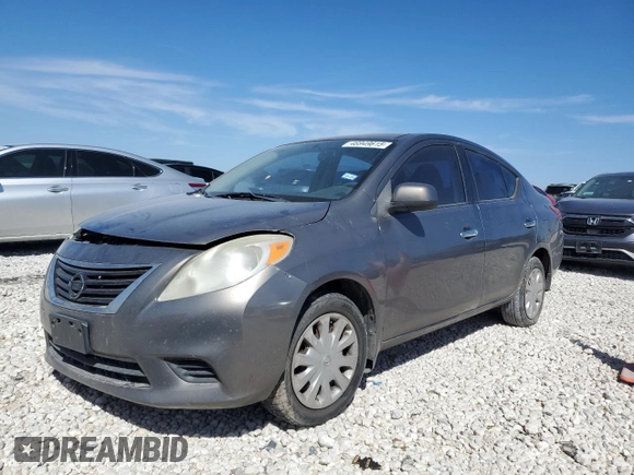 2012 Nissan Versa SL with VIN 3N1CN7AP8CL836863, listed as a Copart auction lot 46949615 with 133,681 mi miles and Salvage Title. Bid and sale history available at carsss.com. Image 1.