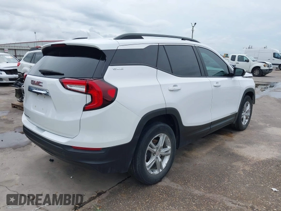 2022 GMC Terrain SLE z VIN 3GKALMEV2NL137933, wystawiony jako IAAI lot #42337794 z przebiegiem 55 307 mil mil oraz . Historia ofert i sprzedaży dostępna na DreamBid. Obrazek 4.