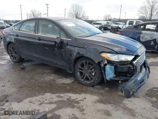 2018 Ford Fusion SE with VIN 3FA6P0HD1JR264641, listed as a IAAI auction lot 41366906 with 116,785 mi miles. Bid and sale history available at carsss.com. Image 1.