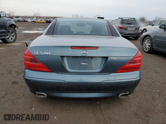 2003 Mercedes-Benz SL 500 with VIN WDBSK75F93F008171, listed as a Copart auction lot 83149314 with 152,312 mi miles and Clean title. Bid and sale history available at DreamBid. Image 6.