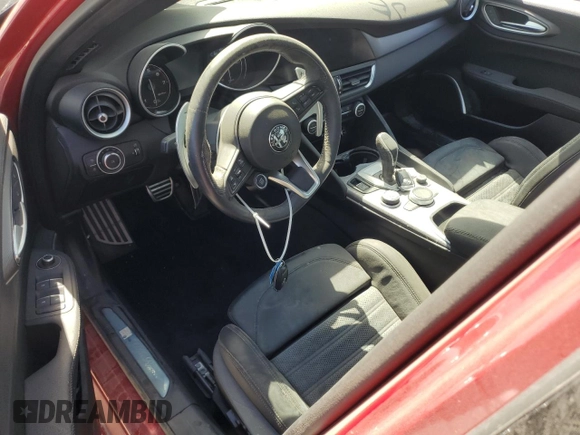 2022 Alfa Romeo Giulia Ti with VIN ZARFAMBN9N7654264, listed as a Copart auction lot 74699724 with 0 mi miles and Non Repairable. Bid and sale history available at carsss.com. Image 8.