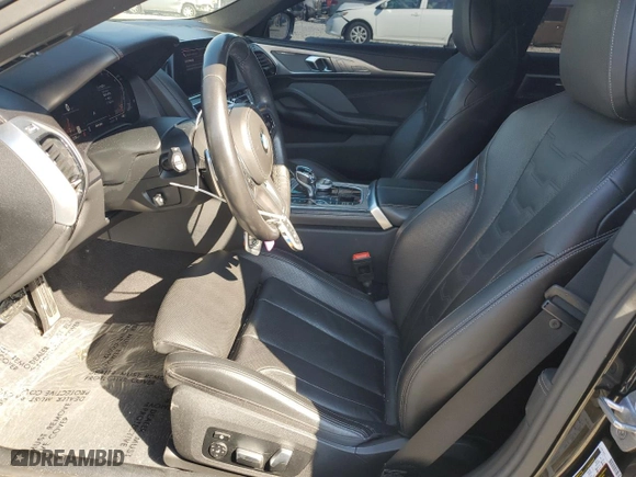 2020 BMW 8 Series 840i with VIN WBAGV2C07LCD40868, listed as a Copart auction lot 43080364 with 51,234 mi miles. Bid and sale history available at carsss.com. Image 7.