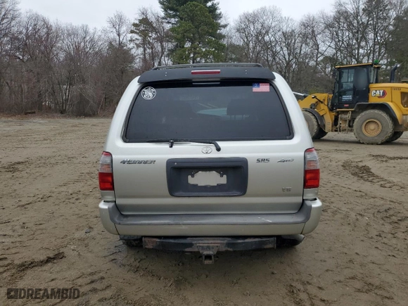 2000 Toyota 4Runner SR5 with VIN JT3HN86R5Y0261231, listed as a Copart auction lot 51372445 with 195,639 mi miles and Clean Title. Bid and sale history available at carsss.com. Image 6.
